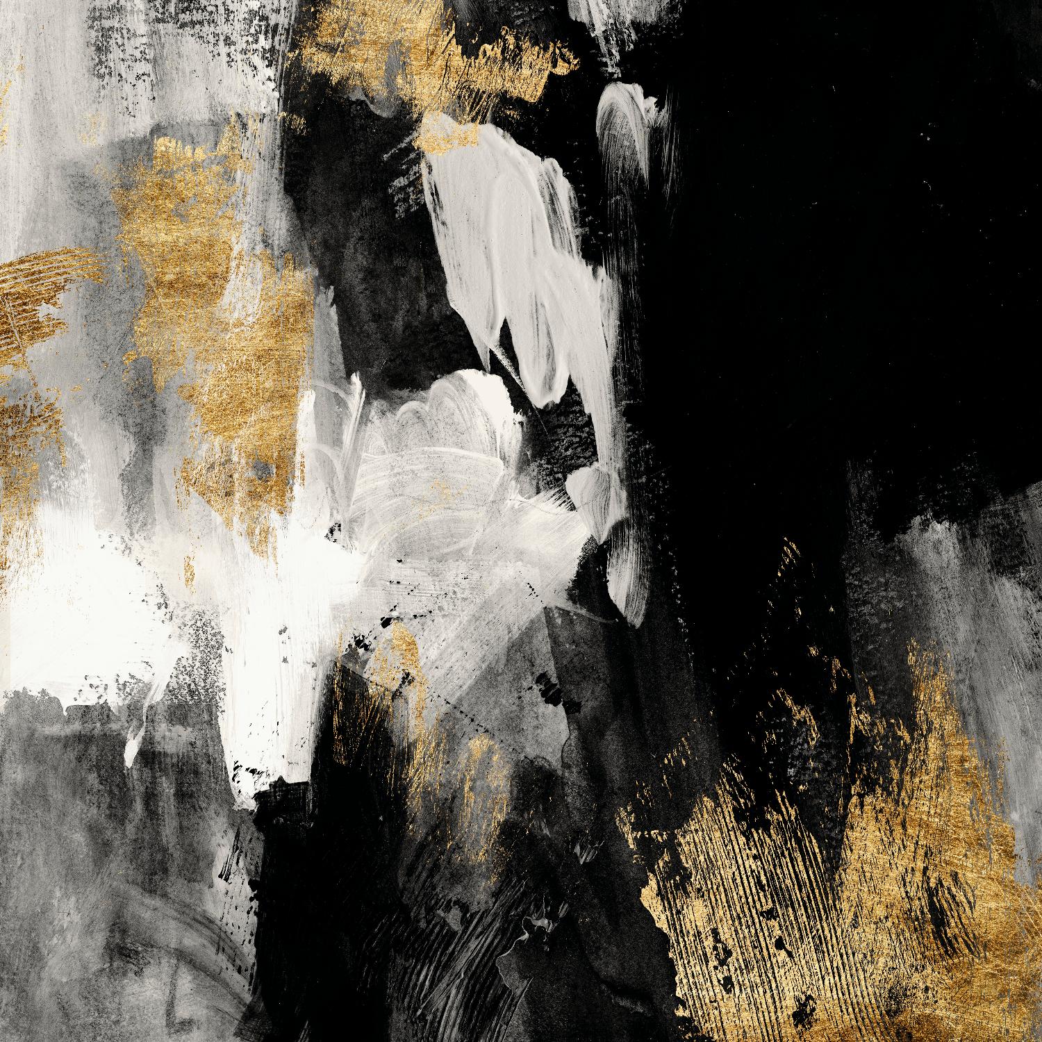 Neutral Gold Collage III par Victoria Borges sur GIANT ART - gris abstrait 