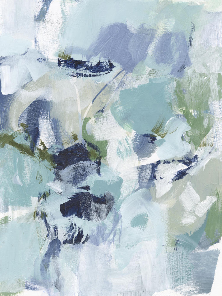 Abstrait azur I par Christina Long sur GIANT ART - abstrait beige