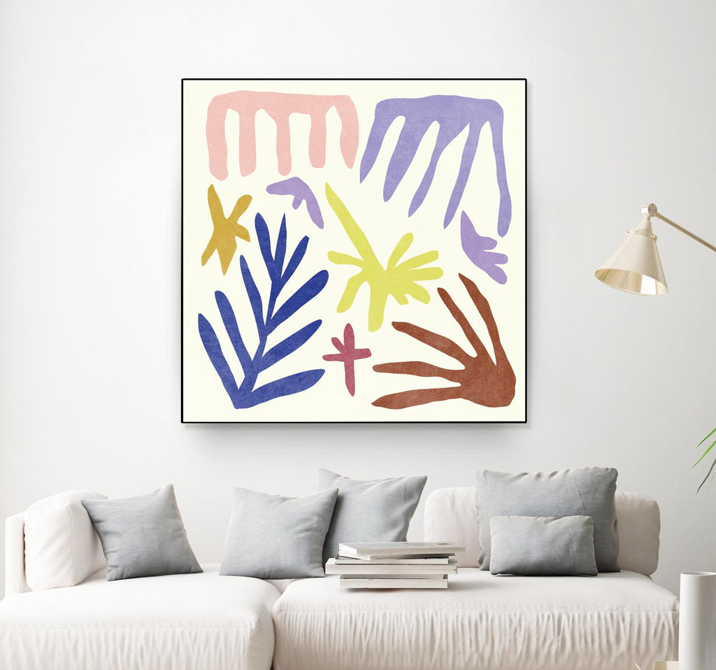 Coral Construction II by Melissa Wang on GIANT ART - pink abstract abstract