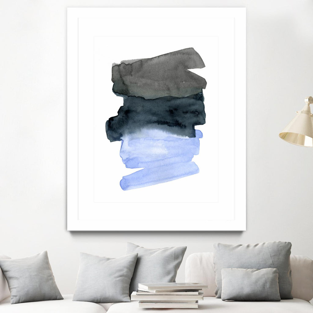 Passages bleus I par Emma Caroline sur GIANT ART - abstraction bleue