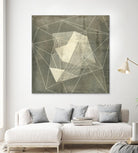 Geomolecule Blueprint I by Jennifer Goldberger on GIANT ART - grey  abstract abstract 