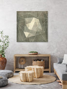 Geomolecule Blueprint I by Jennifer Goldberger on GIANT ART - grey  abstract abstract 