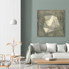 Geomolecule Blueprint I by Jennifer Goldberger on GIANT ART - grey  abstract abstract 