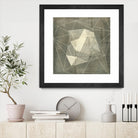 Geomolecule Blueprint I by Jennifer Goldberger on GIANT ART - grey  abstract abstract 