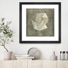 Geomolecule Blueprint II by Jennifer Goldberger on GIANT ART - beige abstract abstract