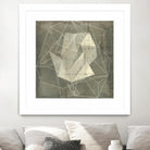 Geomolecule Blueprint II by Jennifer Goldberger on GIANT ART - beige abstract abstract