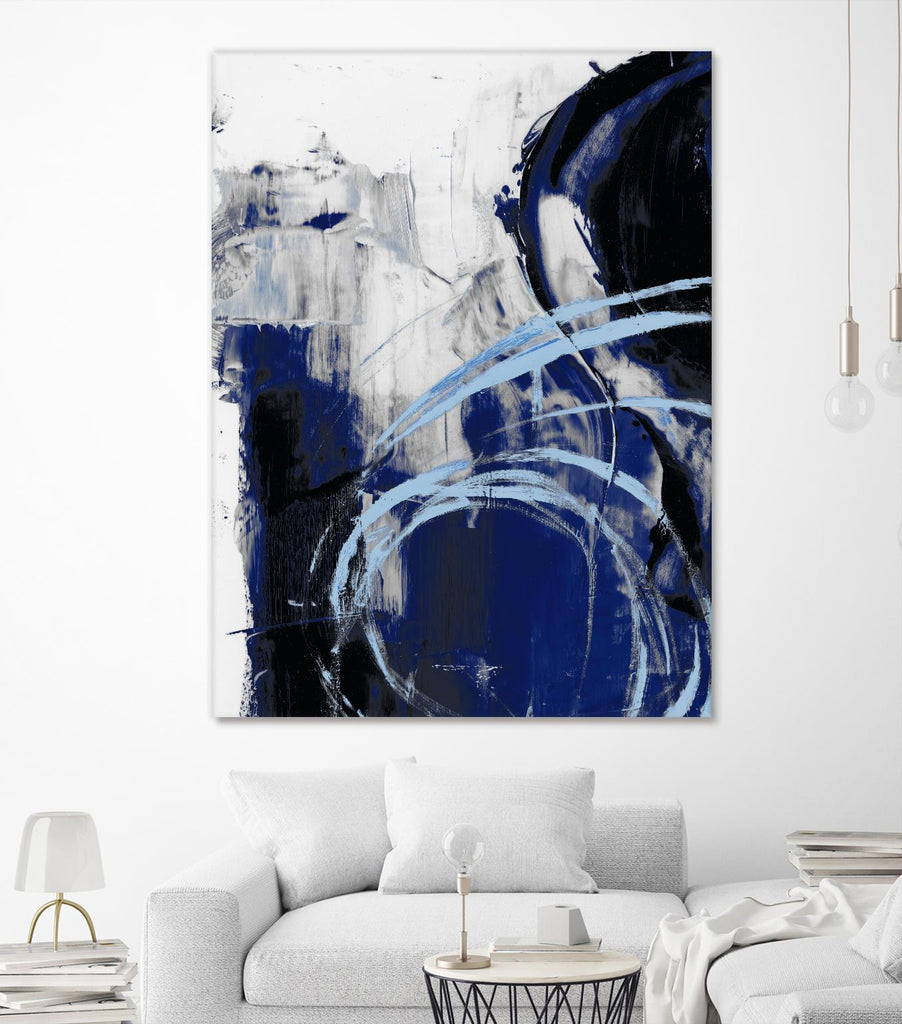 Indigo Interlude I de Ethan Harper sur GIANT ART - abstrait bleu 