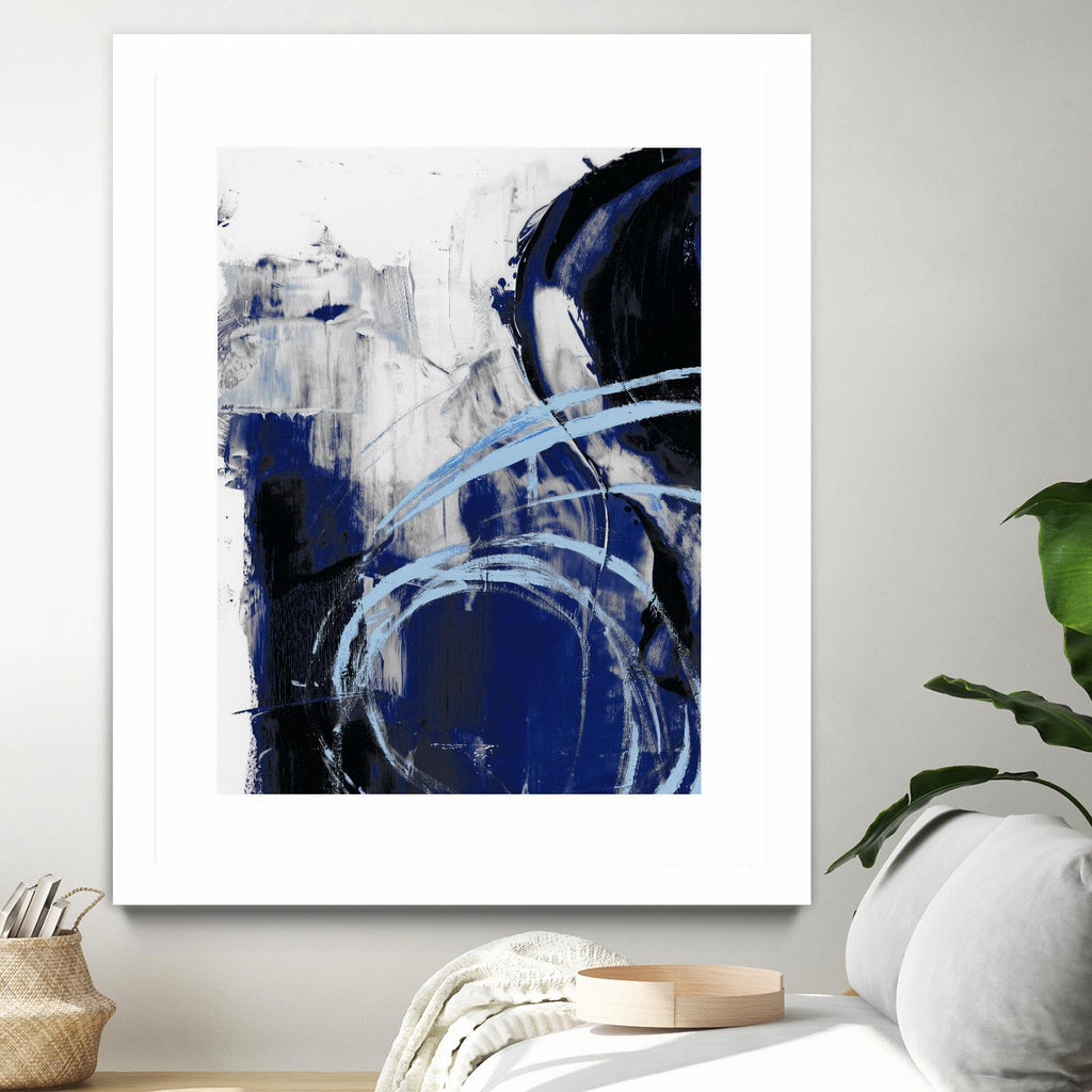 Indigo Interlude I by Ethan Harper on GIANT ART - blue  abstract abstract 