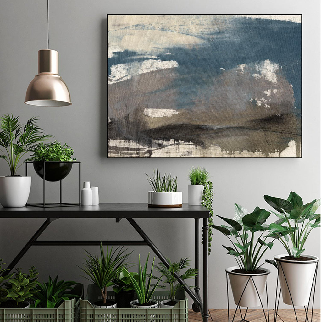 Kinetic Coastline II by Jennifer Goldberger on GIANT ART - beige abstract abstract