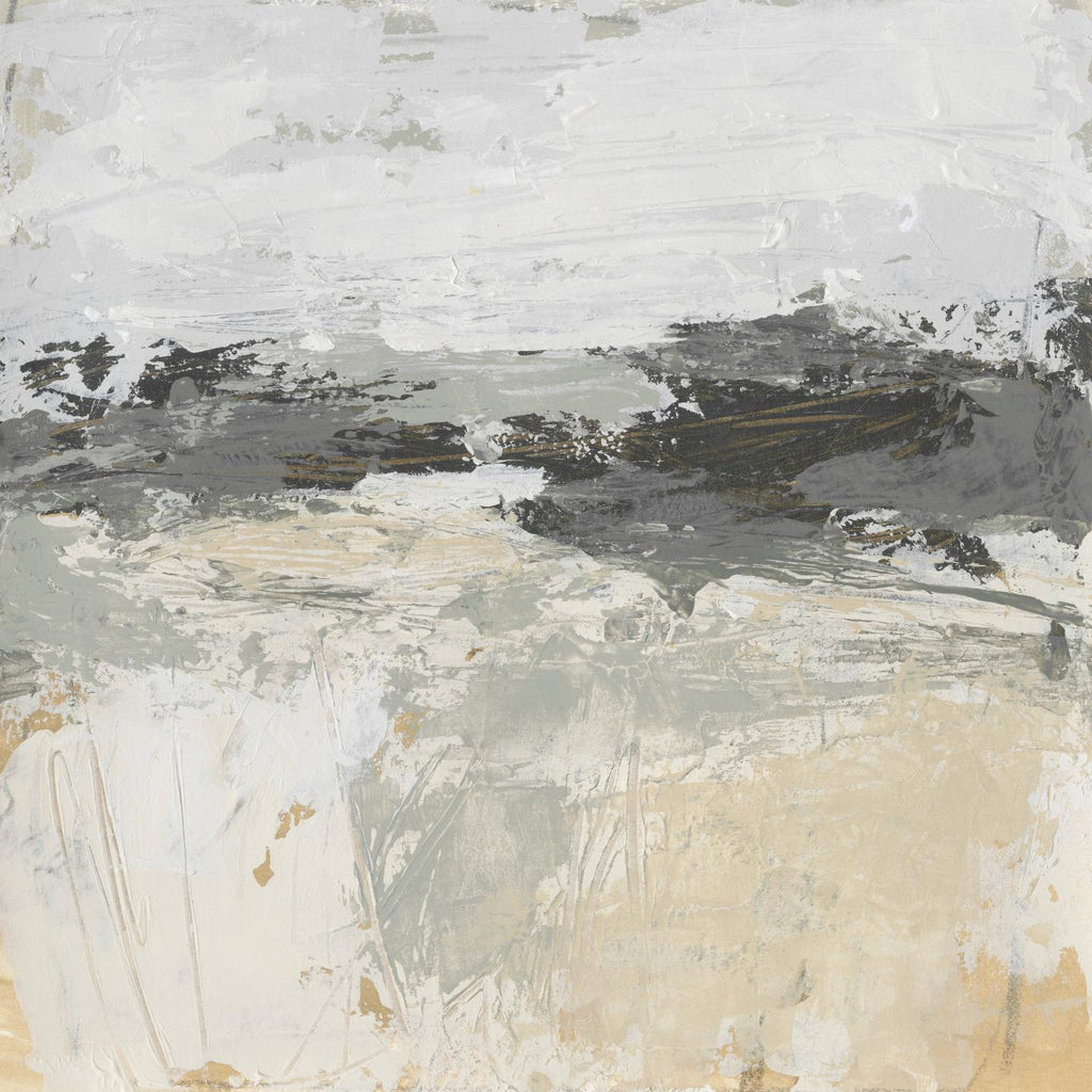 Wheatfield II par June Vess sur GIANT ART - abstrait beige