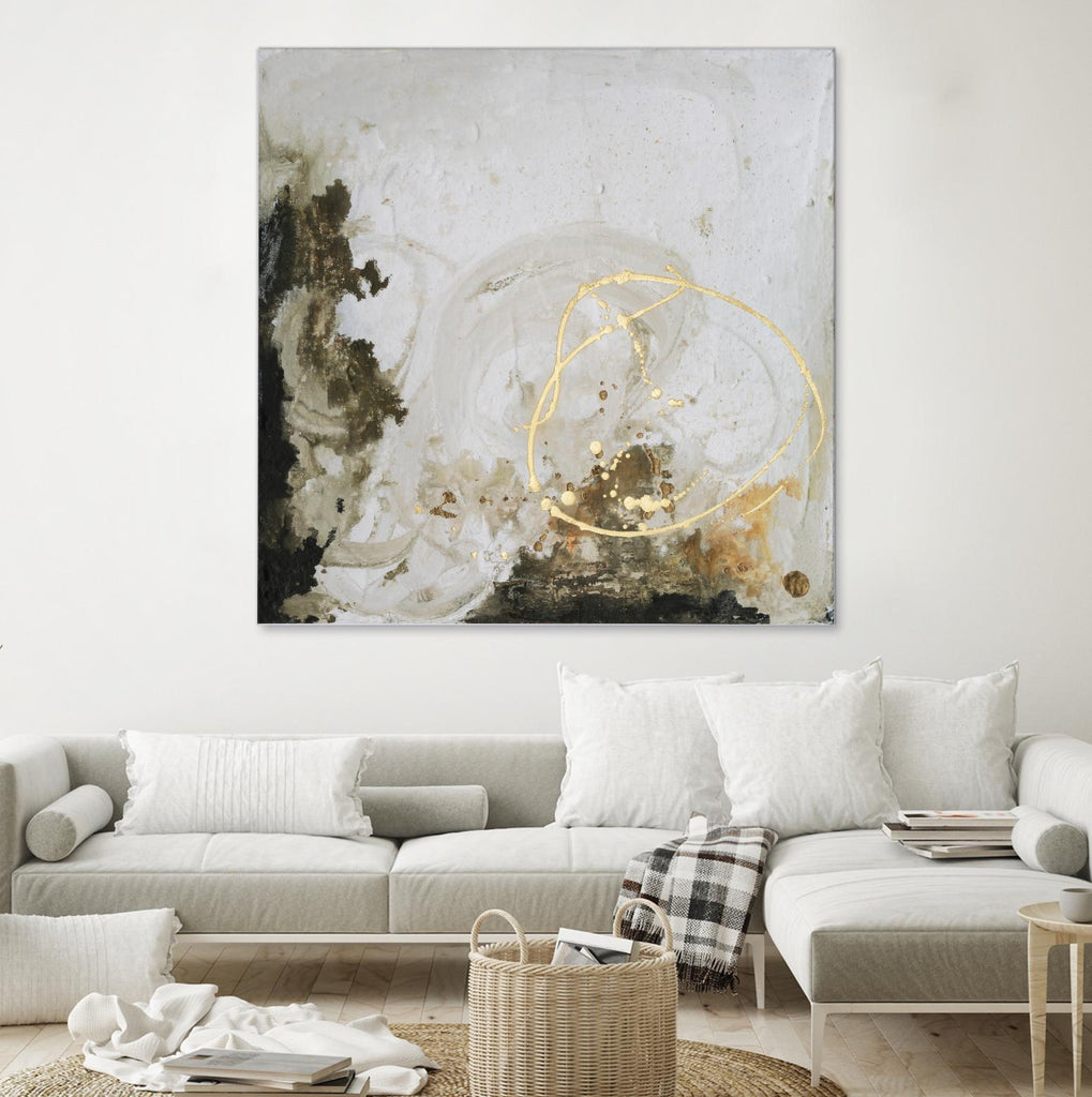 Friendship II by Joyce Combs on GIANT ART - gold abstract abstract