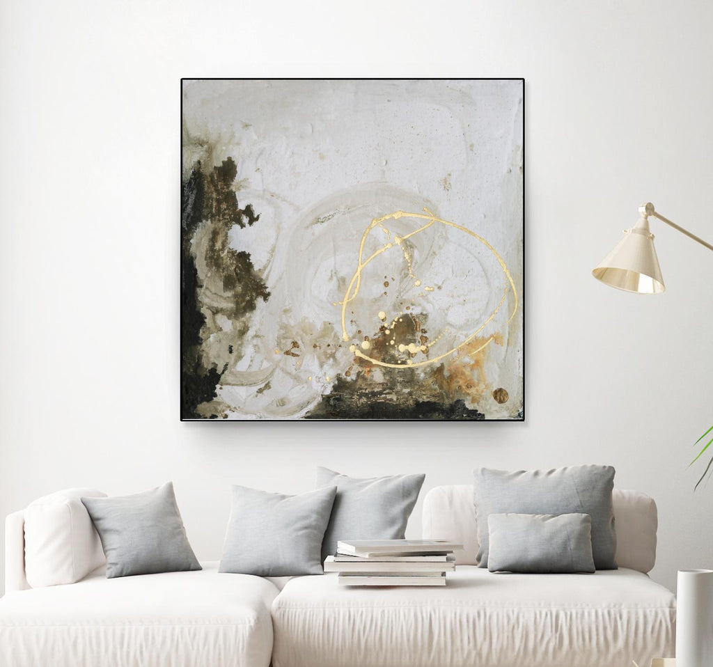 Friendship II by Joyce Combs on GIANT ART - gold abstract abstract