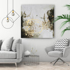 Friendship IV by Joyce Combs on GIANT ART - gold abstract abstract 