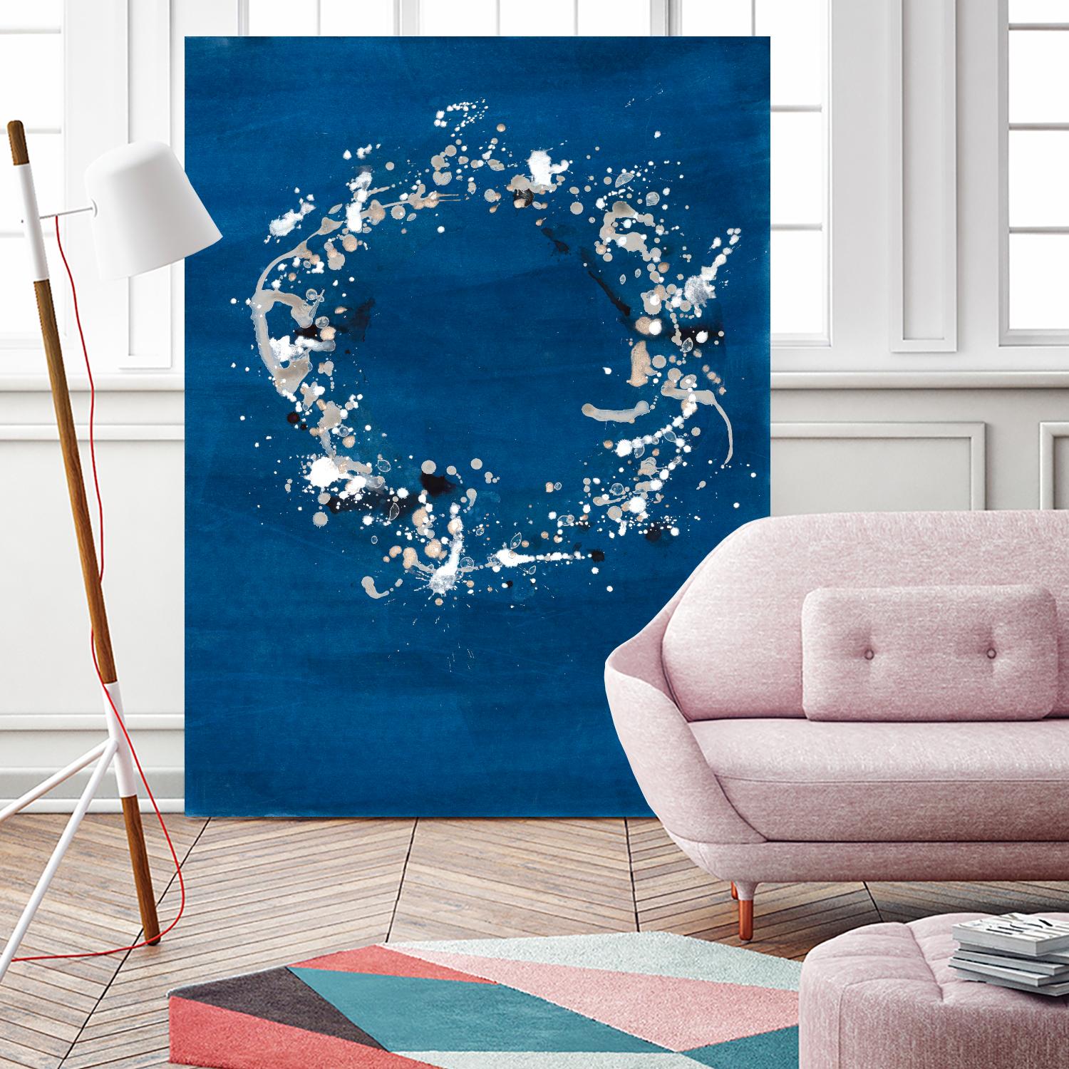 Indigo Coronet by Vanessa Binder on GIANT ART - blue abstract abstract