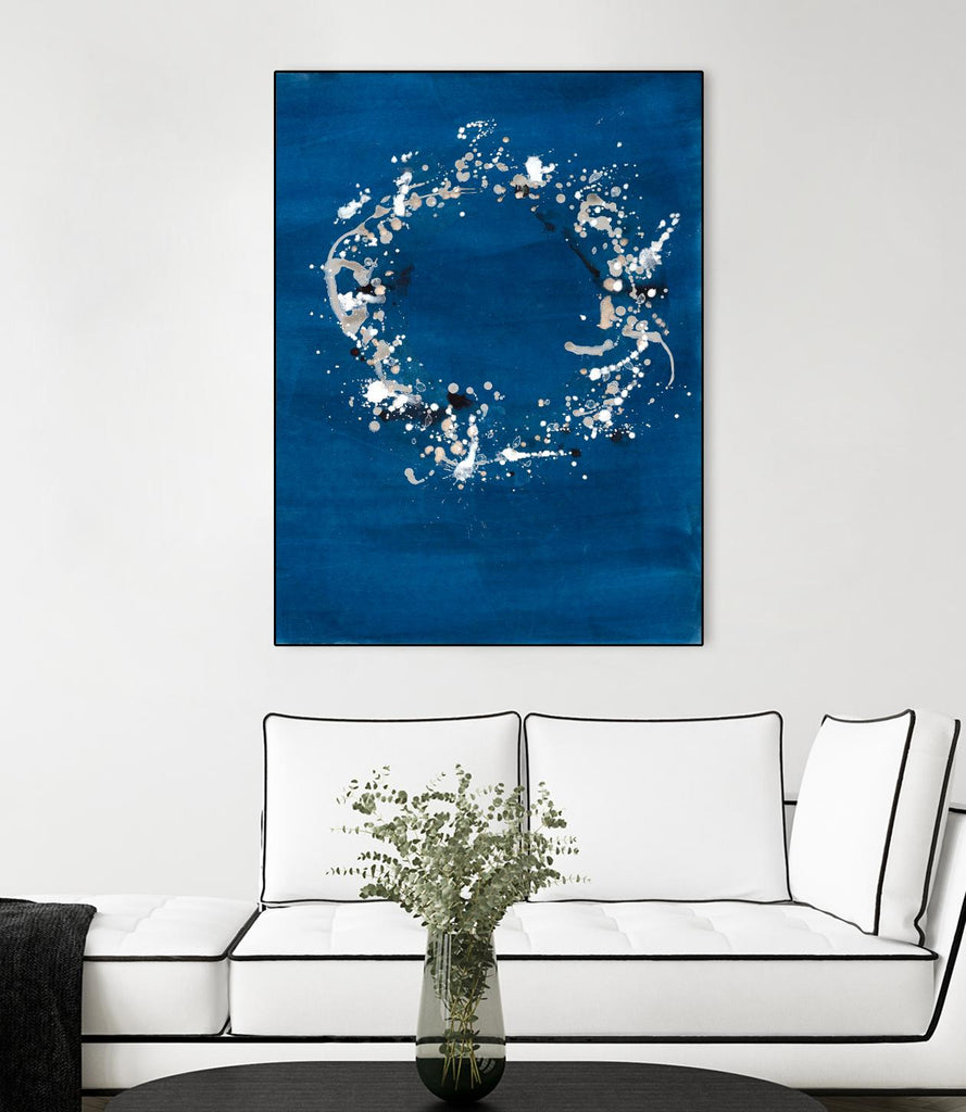 Coronet indigo de Vanessa Binder sur GIANT ART - abstrait bleu