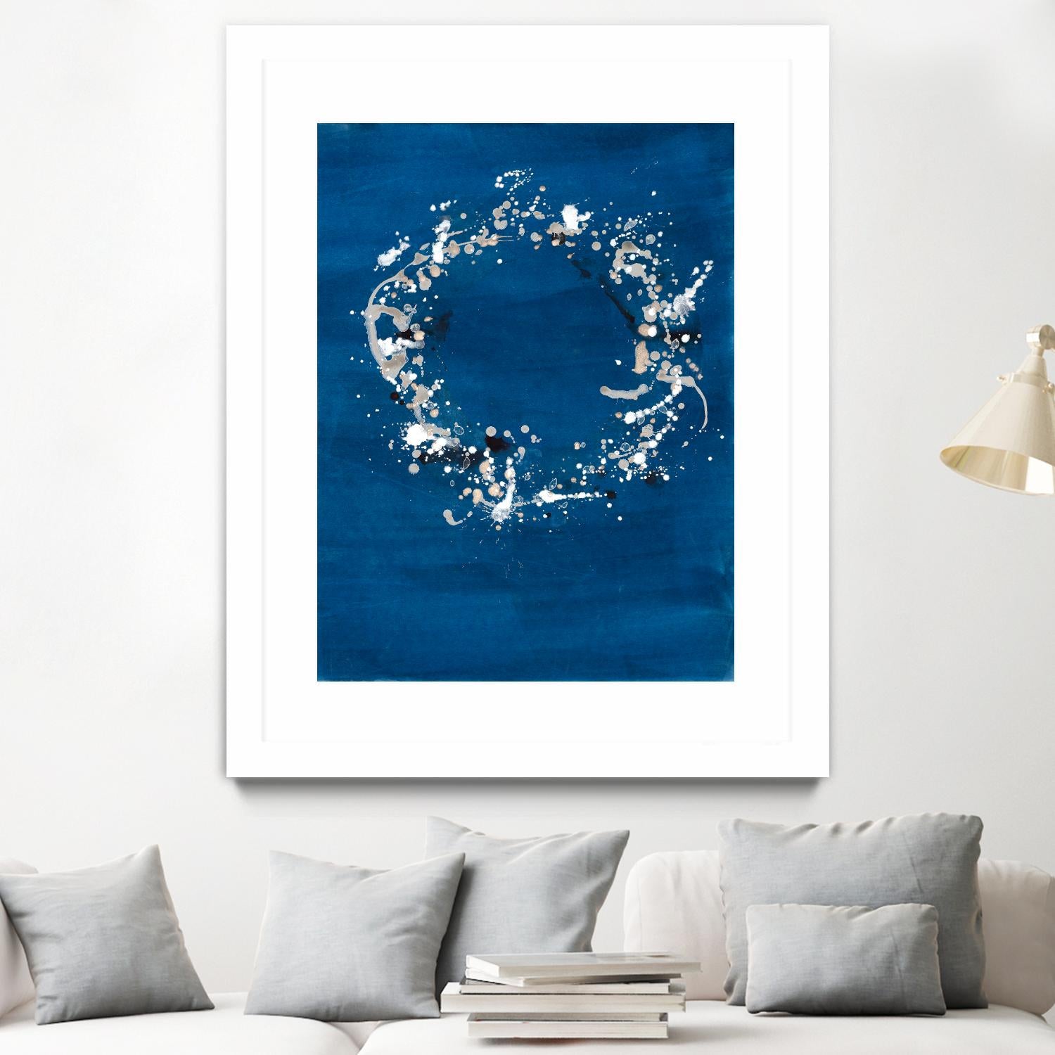 Indigo Coronet by Vanessa Binder on GIANT ART - blue abstract abstract