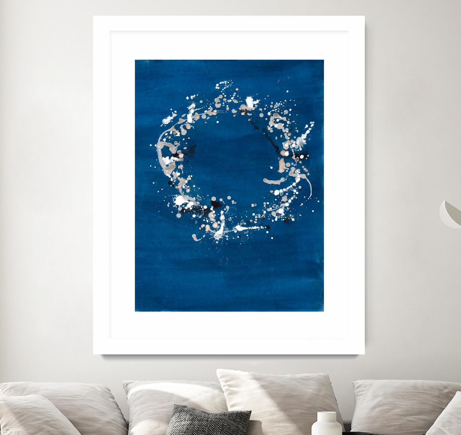 Indigo Coronet by Vanessa Binder on GIANT ART - blue abstract abstract