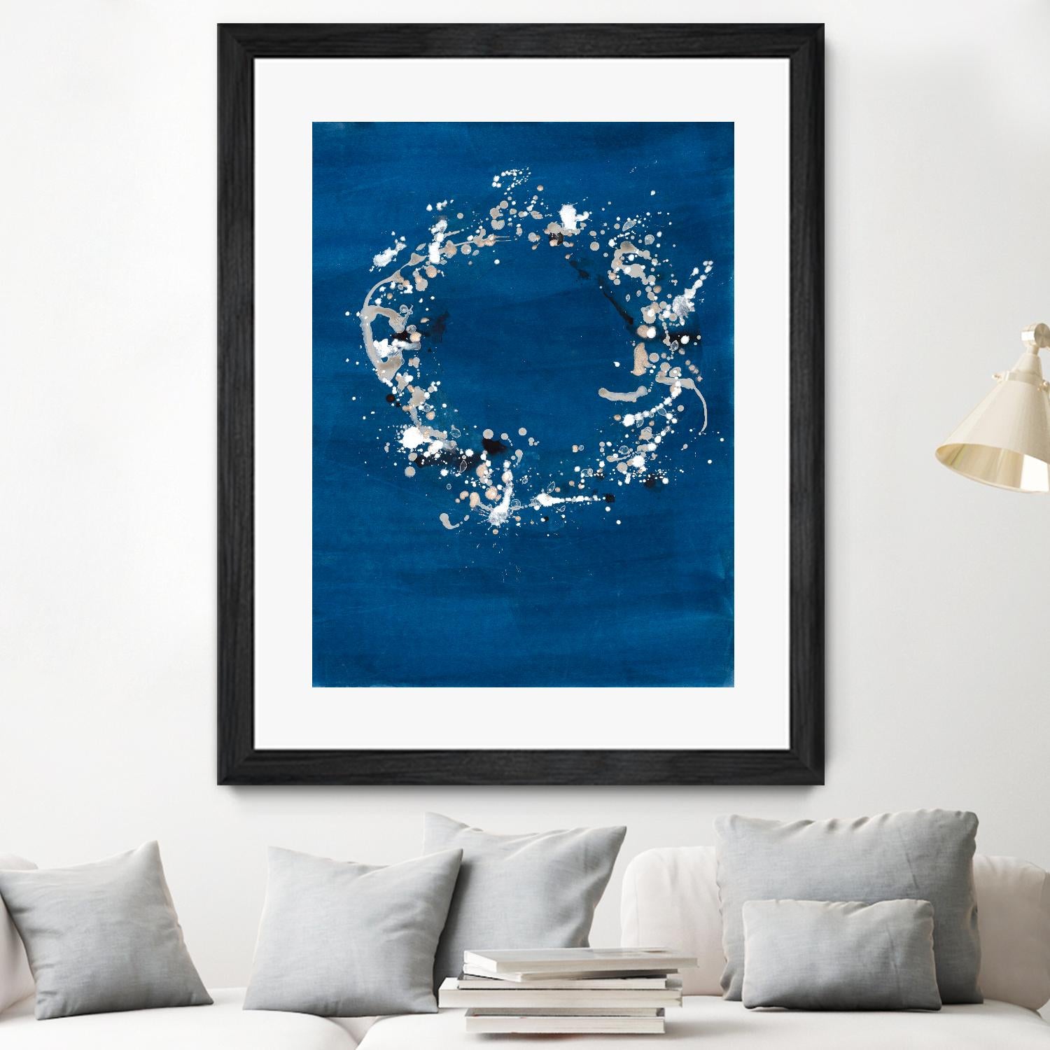 Indigo Coronet by Vanessa Binder on GIANT ART - blue abstract abstract