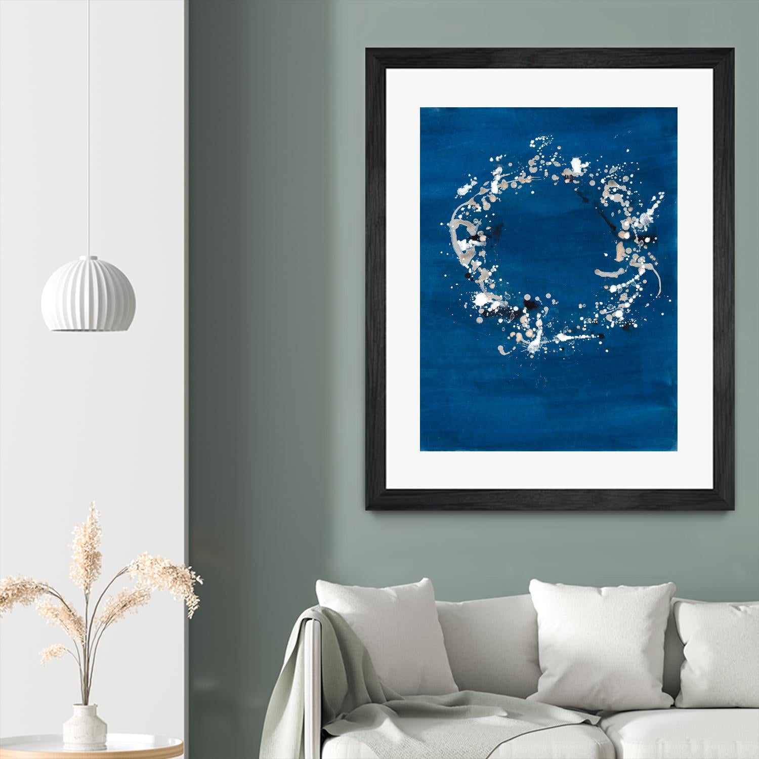 Indigo Coronet by Vanessa Binder on GIANT ART - blue abstract abstract