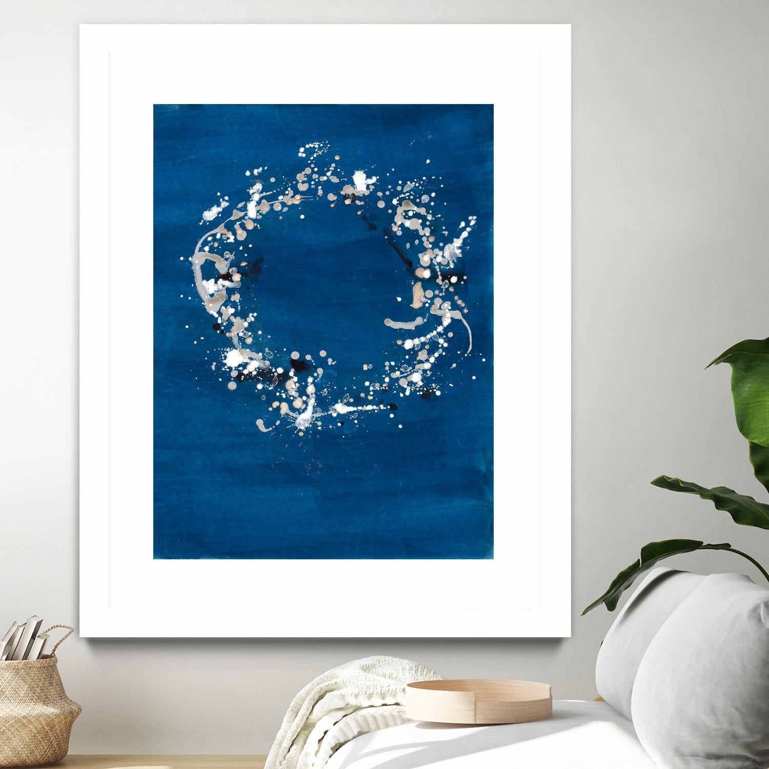 Indigo Coronet by Vanessa Binder on GIANT ART - blue abstract abstract