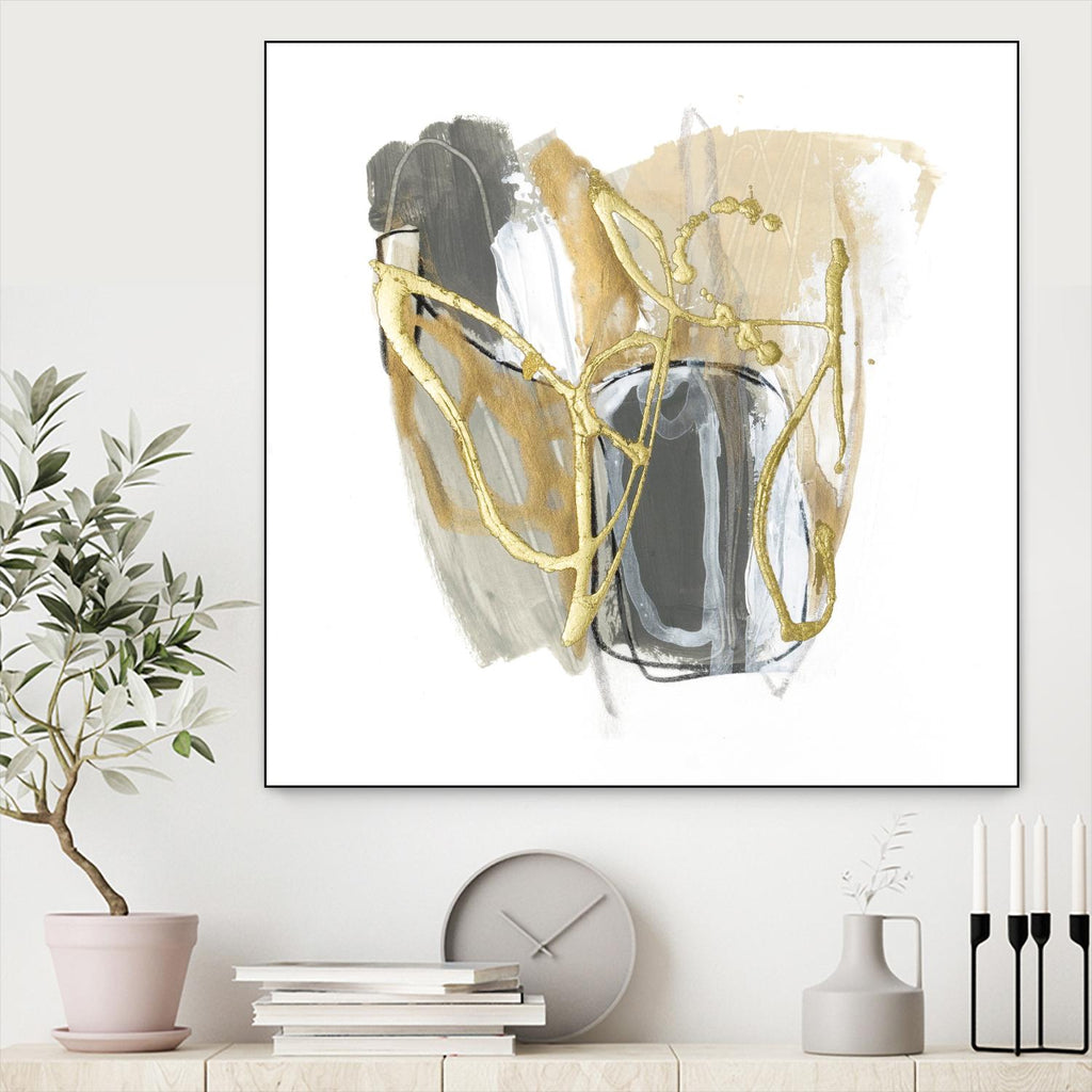 Metallurgy VI par June Vess sur GIANT ART - abstrait beige