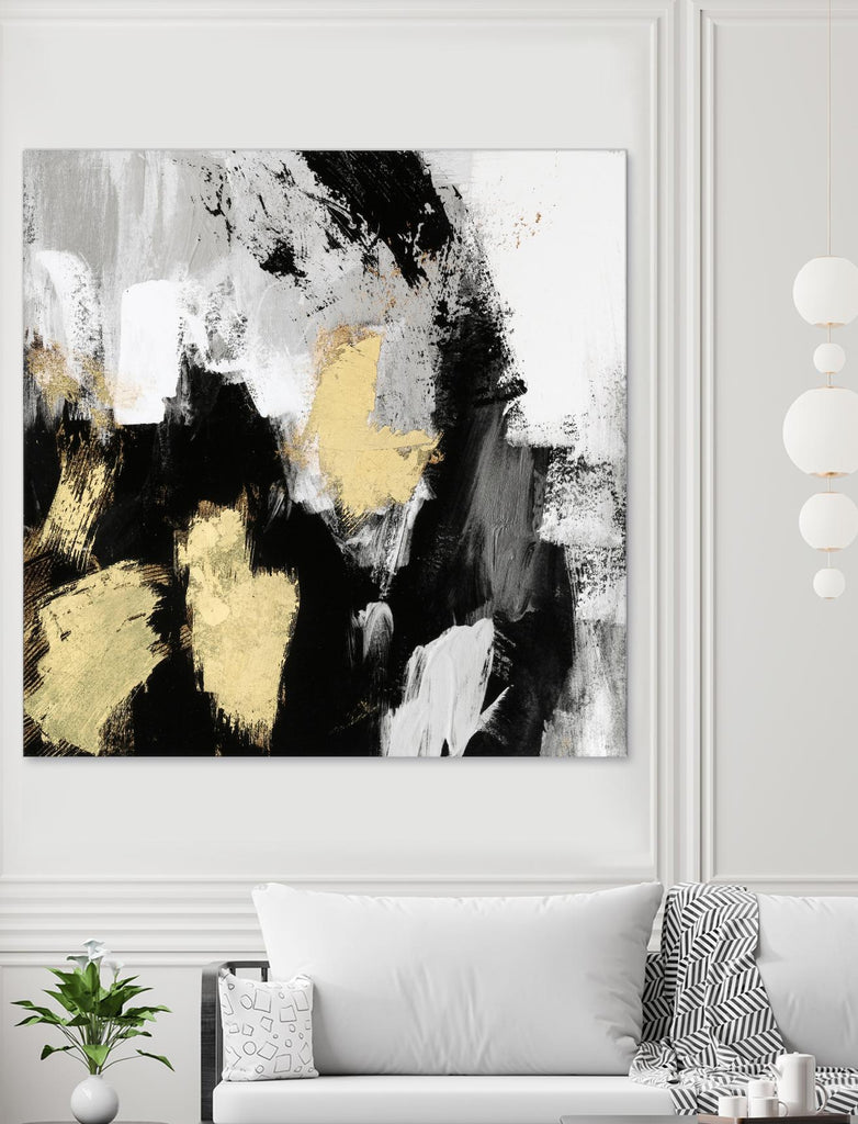 Neutral Gold Collage I by Victoria Borges on GIANT ART - gold abstract abstract