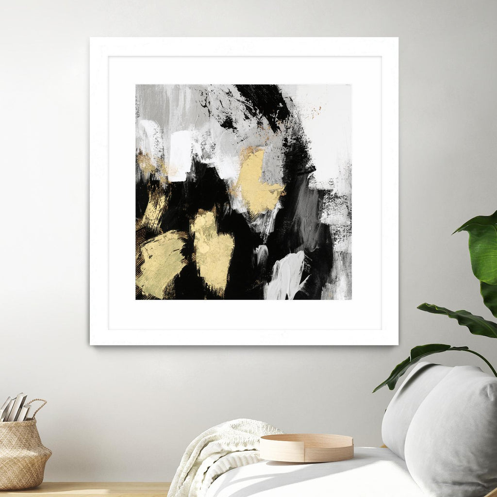 Neutral Gold Collage I by Victoria Borges on GIANT ART - gold abstract abstract