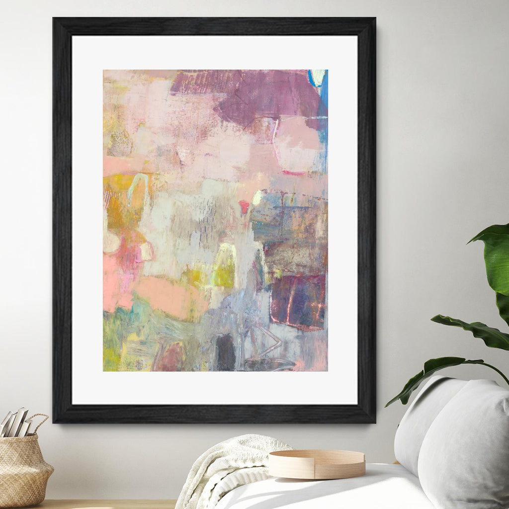 Lann I by Sue Jachimiec on GIANT ART - pink abstract abstract