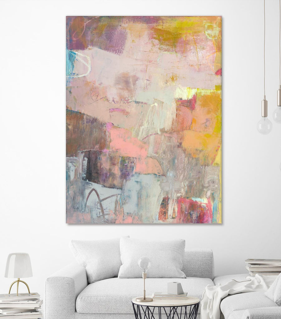 Lann II by Sue Jachimiec on GIANT ART - pink abstract abstract