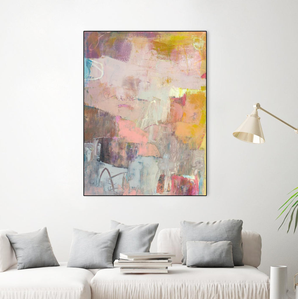 Lann II by Sue Jachimiec on GIANT ART - pink abstract abstract