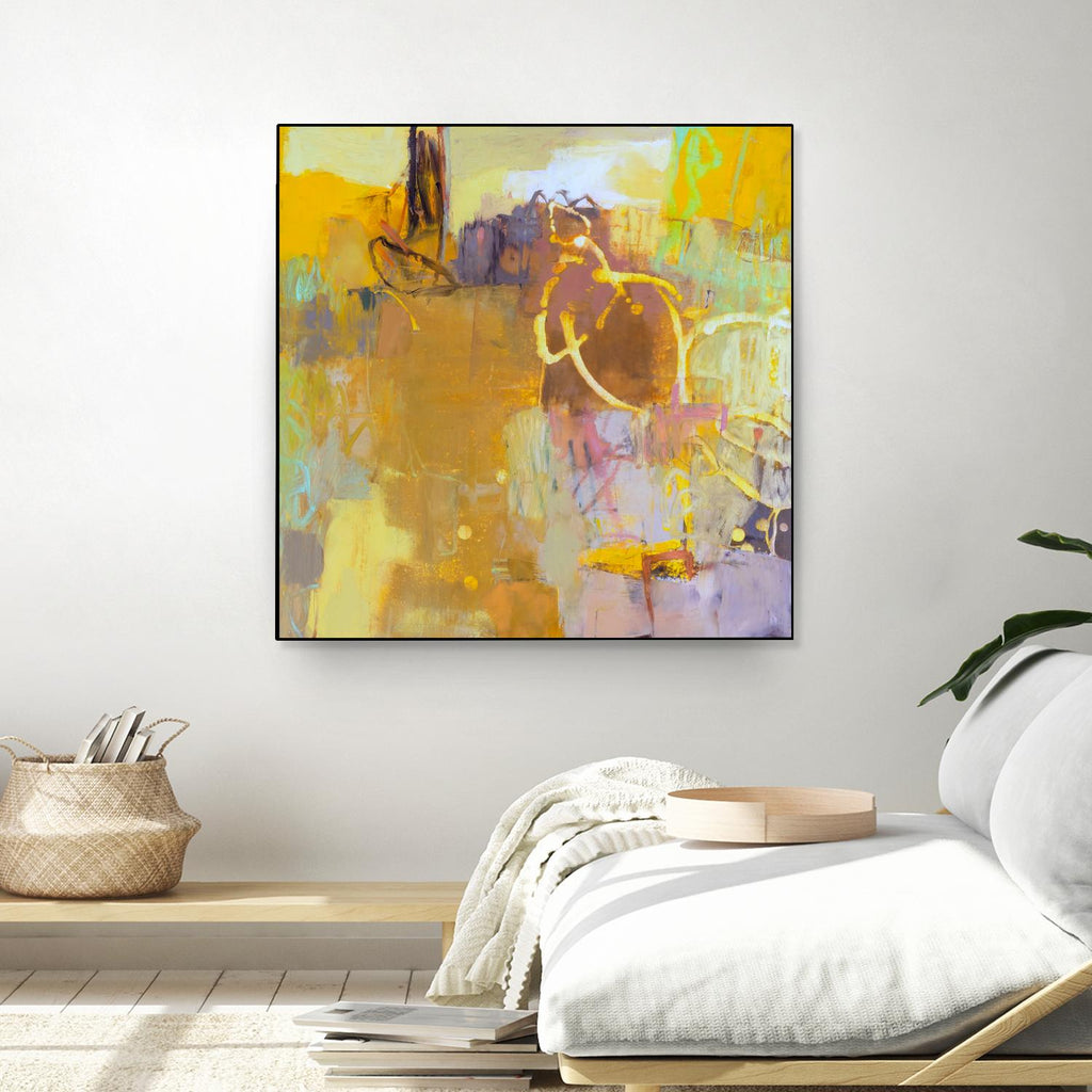 Maez I by Sue Jachimiec on GIANT ART - pink abstract abstract