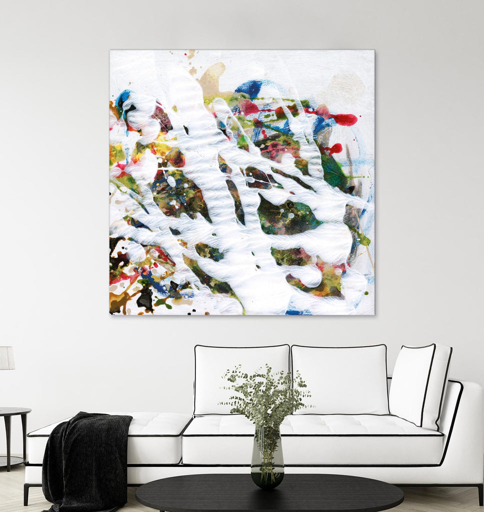 Pollock's Party I by Jodi Fuchs on GIANT ART - red abstract