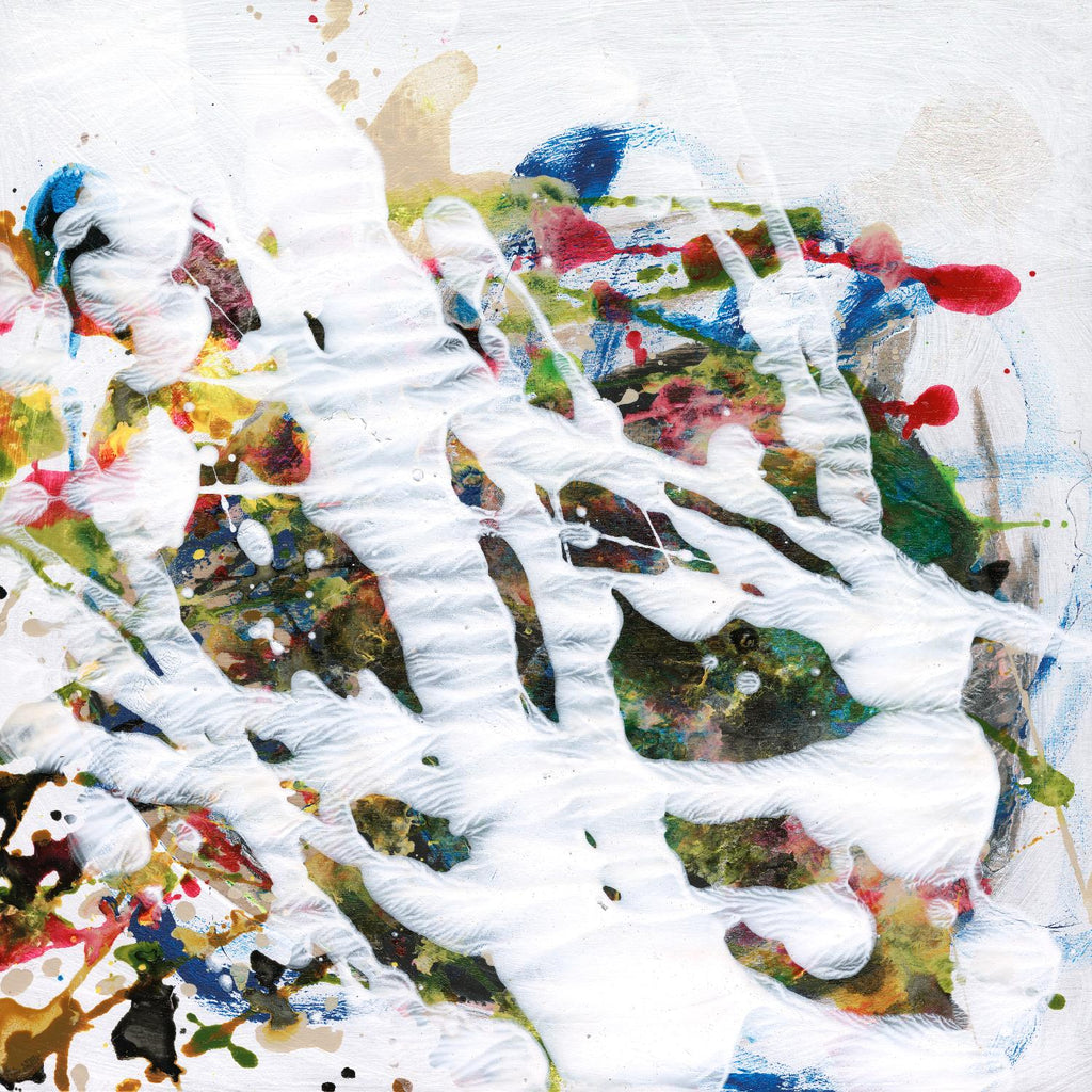 Pollock's Party I par Jodi Fuchs sur GIANT ART - abstrait rouge