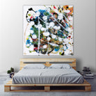 Pollock's Party II by Jodi Fuchs on GIANT ART - orange abstract abstract