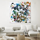 Pollock's Party II by Jodi Fuchs on GIANT ART - orange abstract abstract
