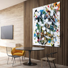 Pollock's Party II by Jodi Fuchs on GIANT ART - orange abstract abstract