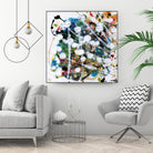 Pollock's Party II by Jodi Fuchs on GIANT ART - orange abstract abstract