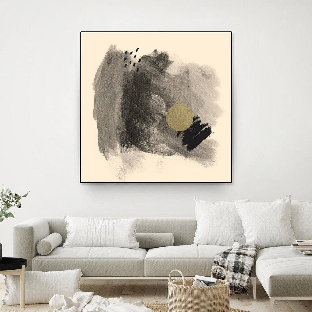 Dark & Stormy I de Jacob Green sur GIANT ART - abstrait beige