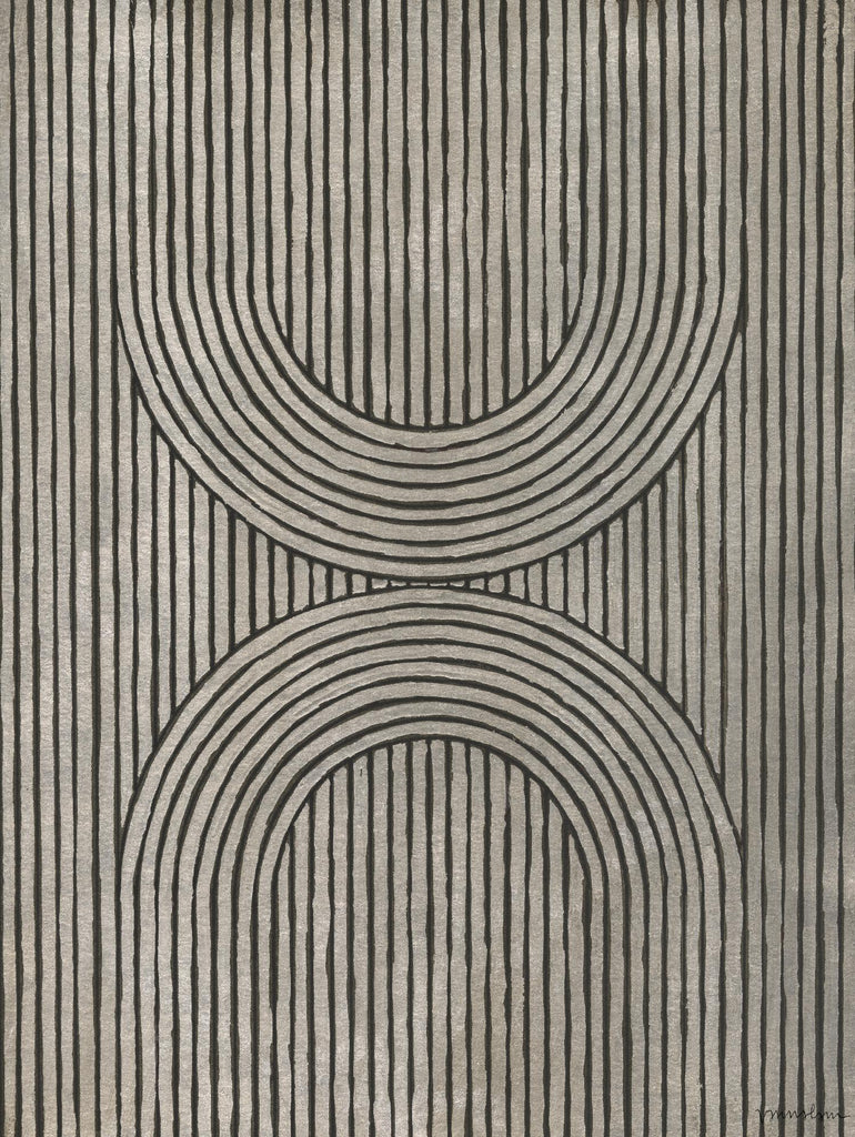 Cedar Grooves II by Vanna Lam on GIANT ART - black  abstract