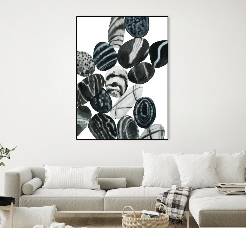 Dalmatian Rocks I by Grace Popp on GIANT ART - white abstract abstract