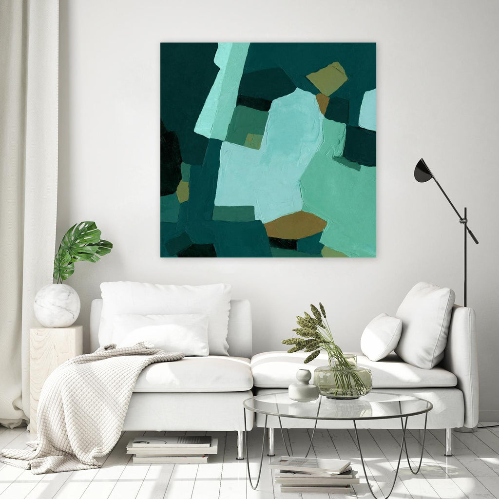 Palette abstraite II par Emma Caroline sur GIANT ART - abstrait vert
