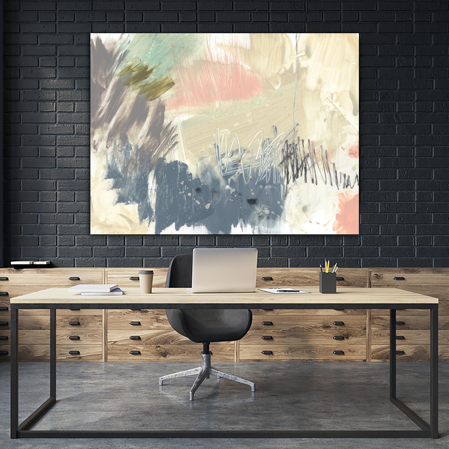 Pastel Immersion I by Jennifer Goldberger on GIANT ART - beige abstract abstract