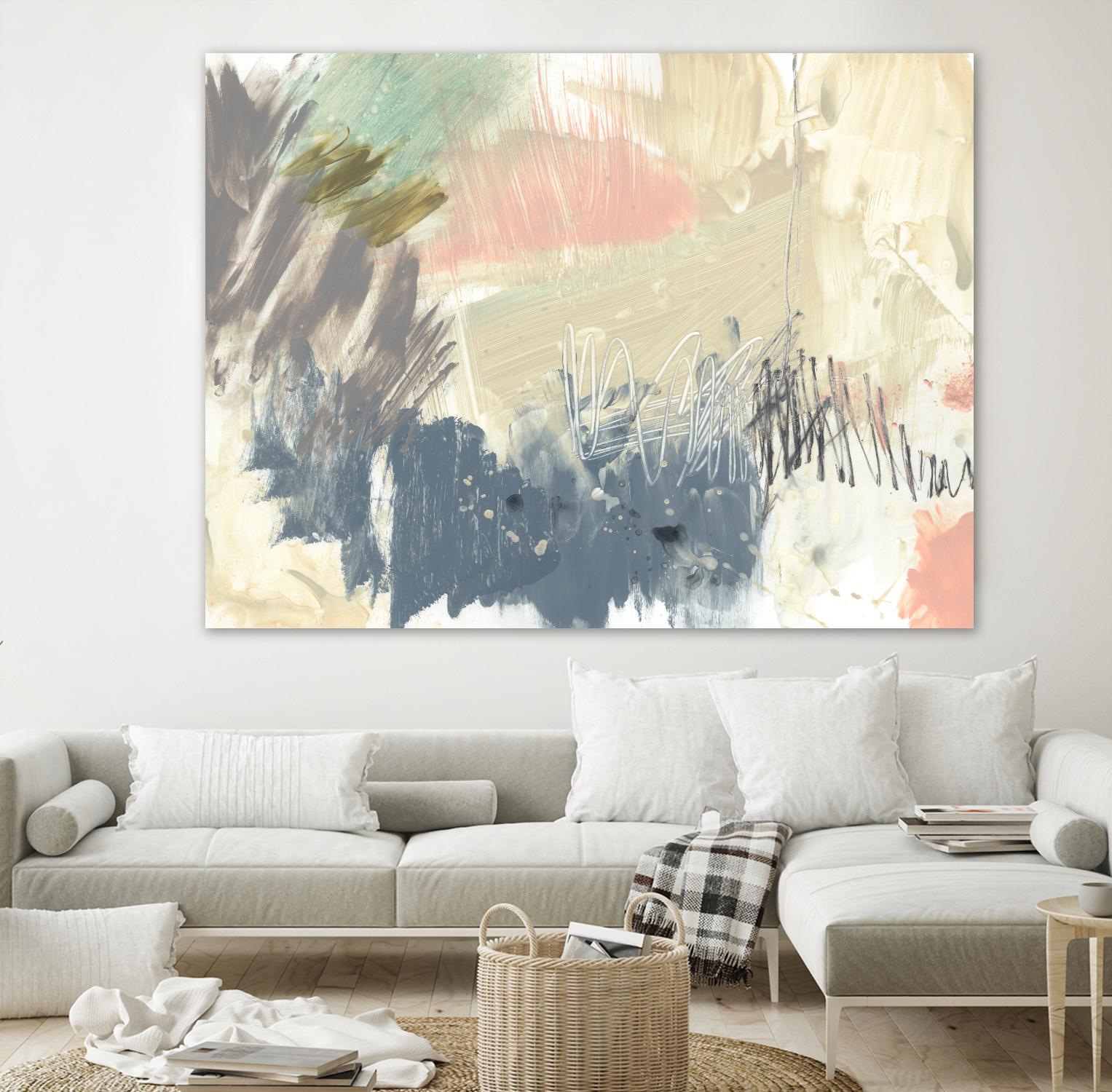 Pastel Immersion I by Jennifer Goldberger on GIANT ART - beige abstract abstract