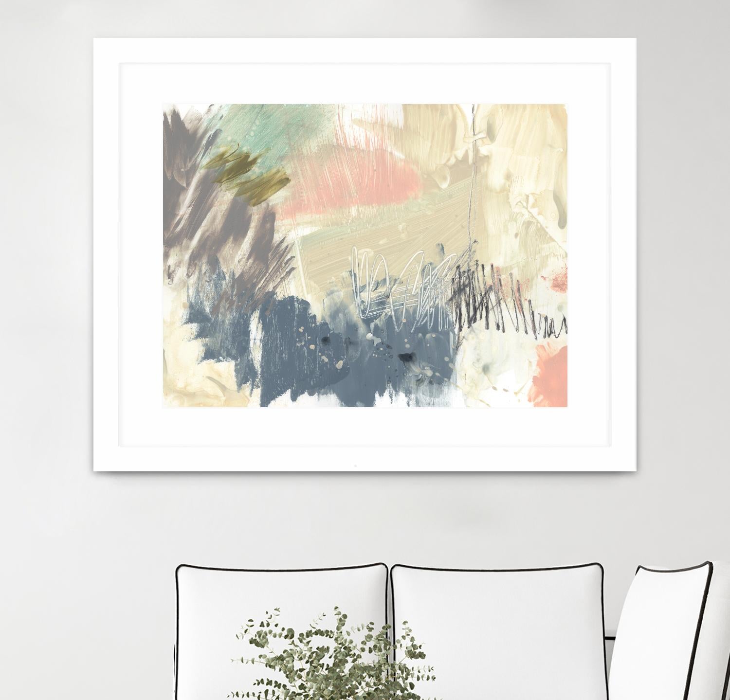 Pastel Immersion I by Jennifer Goldberger on GIANT ART - beige abstract abstract