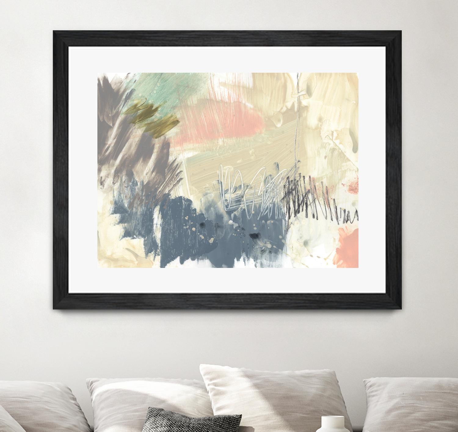Pastel Immersion I by Jennifer Goldberger on GIANT ART - beige abstract abstract