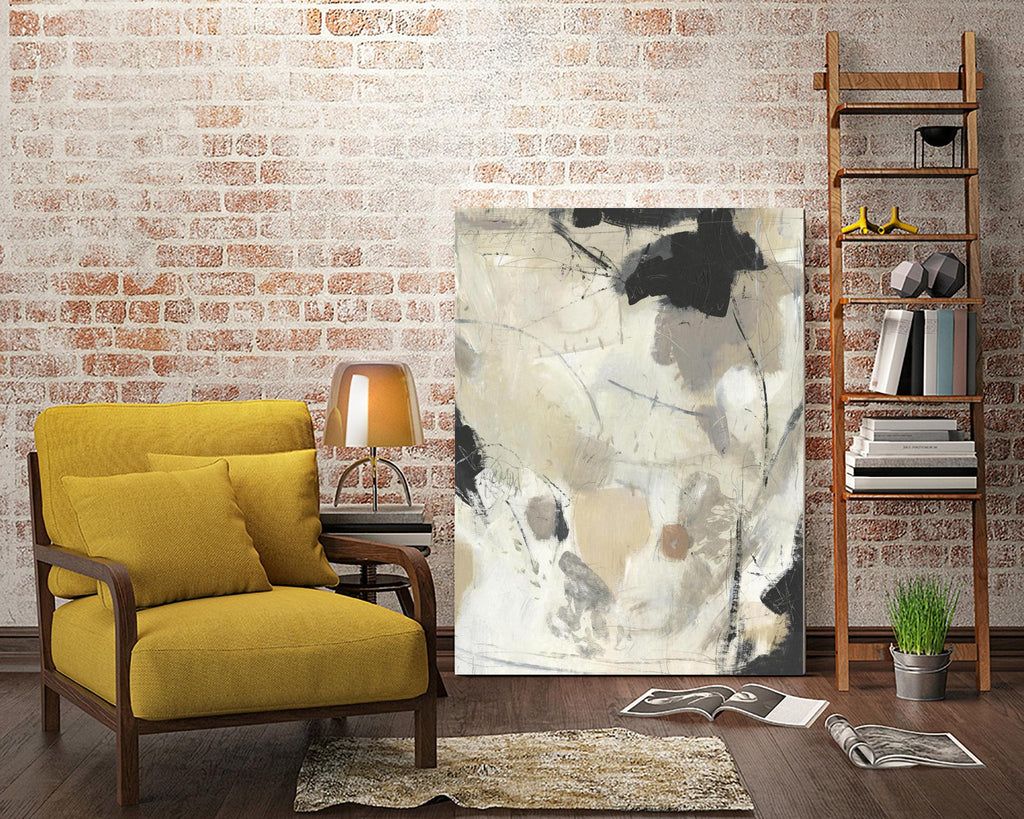 Scattered Remnants II de Tim OToole sur GIANT ART - abstrait beige