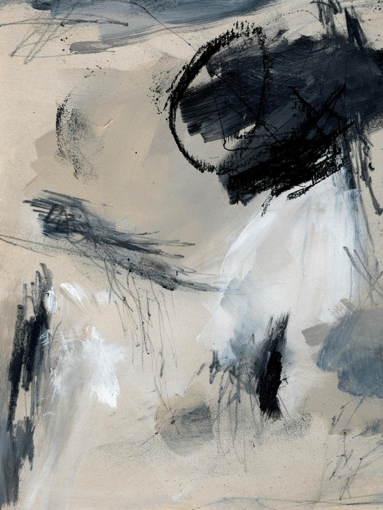 Gribouillis abstrait I par Jennifer Parker sur GIANT ART - abstrait gris 