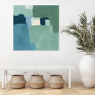 Teal and Sage II by Victoria Barnes on GIANT ART - pink  abstract abstract 