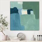Teal and Sage II by Victoria Barnes on GIANT ART - pink  abstract abstract 