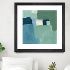 Teal and Sage II by Victoria Barnes on GIANT ART - pink  abstract abstract 